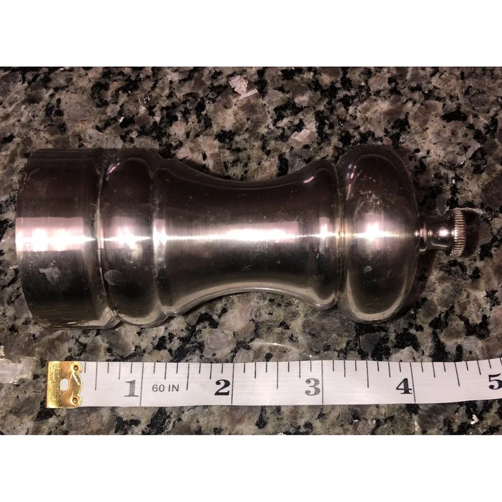 Vintage Olde Thomson Salt And Pepper Shaker Carbon Steel/Plastic 4x2